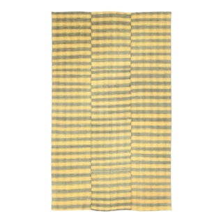 Galerie Shabab Collection Mid-20th Century Small Room Size Turkish Flat-Weave Kilim Accent Rug in Yellow For Sale