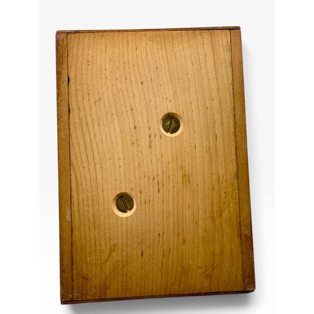 1990s Donald Nelsen Modernist Painted Wood Walking Figure Sculpture With Fez For Sale - Image 15 of 18