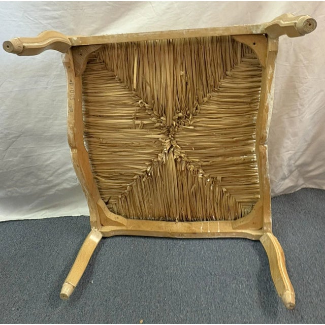 Vintage Kreiss Collection Ladderback Lounge Chair With Ottoman For Sale - Image 13 of 16