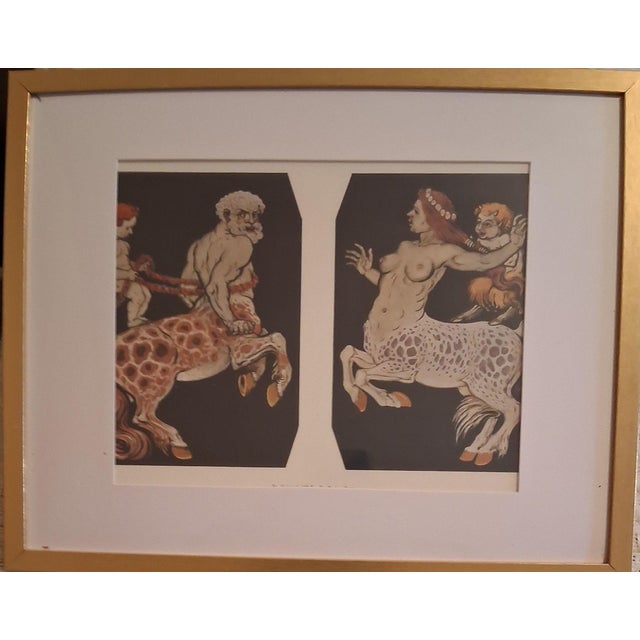Printmaking Materials Curated Antique Art Nouveau Framed Lithographs - Complete Gallery Wall Set of 6 (C. 1895–1905) For Sale - Image 7 of 12