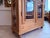 Wood Antique Farmhouse Display Cabinet in Natural Wood For Sale - Image 7 of 10