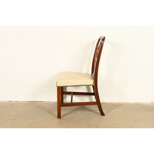 Baker Furniture Georgian Carved Mahogany Side Chair or Dining Chair For Sale - Image 11 of 13