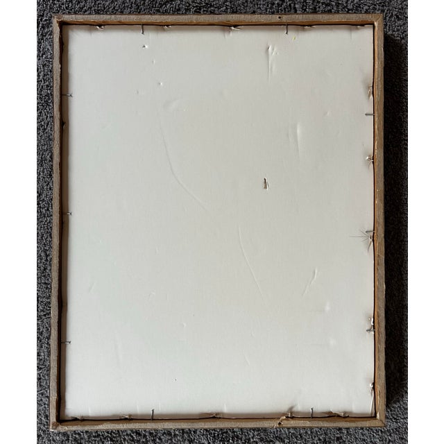 Black Vintage Impressionist Woodcut Print of Florida Panther in Wood Frame For Sale - Image 8 of 8