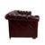 Vintage 1970s Tufted English Chesterfield Style Burgundy Leather Sofa 76" For Sale - Image 16 of 18