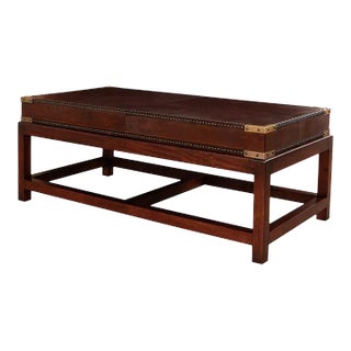 Campaign Style Coffee Table For Sale