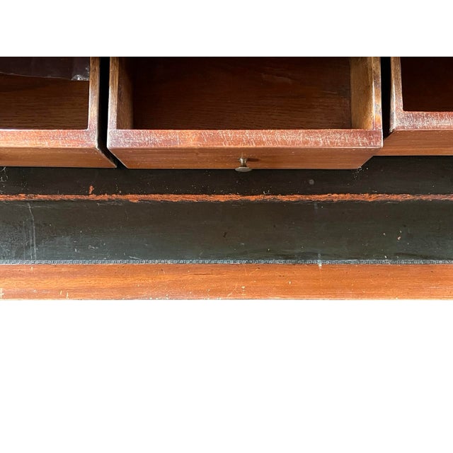 19th Century French Louis XVI Bleached Mahogany Secretaire / Commode With Marble For Sale - Image 11 of 11