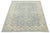 Contemporary Hand-Knotted Wool Oushak Style Area Rug in Sky Blue and Ivory For Sale - Image 11 of 12
