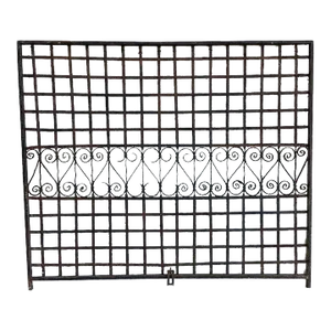 Antique Victorian Iron Gate Window Garden Fence Architectural Salvage Door