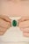Luxury 13.17 Ct Oval Emerald & 3.39 Ct Natural Diamond Ring Size 7 in 18k Solid Gold For Sale - Image 9 of 14