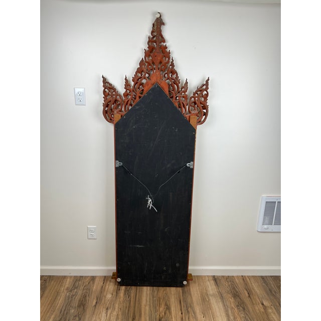 Antique Giltwood Burmese Shrine Mirror, Circa 19th Century For Sale - Image 12 of 12