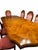 Vintage Figured Wood Double-Pedestal Dining Table With Eight Rose Upholstered Cane-Back Chairs — Nine-Piece Set For Sale - Image 11 of 18