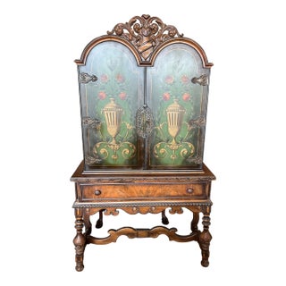 1900s Antique Berkey & Gay China Cabinet For Sale