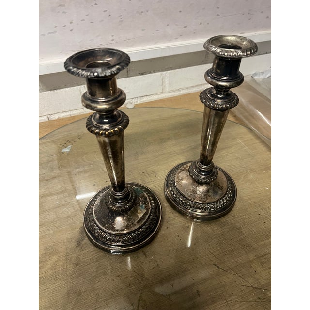 Pair Matthew Boulton Silver Plated Candle Holders, 19th Century For Sale - Image 10 of 10
