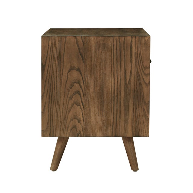 2020s Emery Walnut Nightstand For Sale - Image 5 of 9
