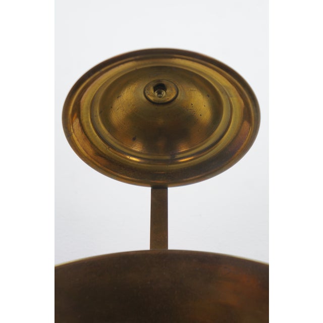 Late 20th Century AA Imports Brass Kerosene Hurricane Oil Lantern Sconce W Backplate Reflector For Sale - Image 14 of 17