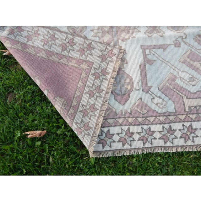 Vintage Turkish Kars Rug 3′11″ × 5′6″ For Sale - Image 9 of 10
