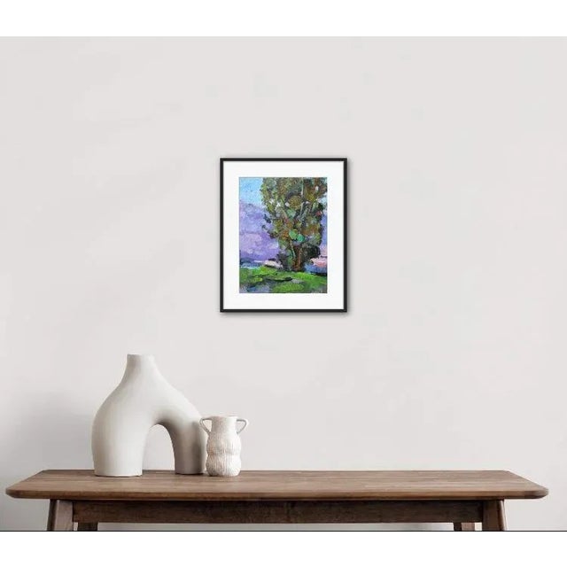 Quiet Places & Desertscapes — Eucalyptus Tree Original oil painting by Haas, 9 x 12 unframed on linen panel, signed....