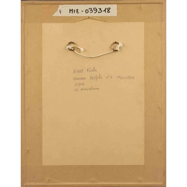 Ernst Fuchs, Samson, Etching, 1967 For Sale - Image 4 of 5