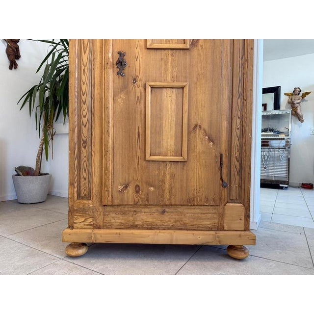 Baroque Farmhouse Cabinet in Softwood For Sale - Image 11 of 14