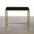 Mid-Century Brass & Inset Vitrolite Top Accent Side Table W/ Fluted Detailing For Sale - Image 11 of 12
