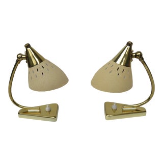 Vintage Italian Bedside Lamps, 1950s, Set of 2 For Sale