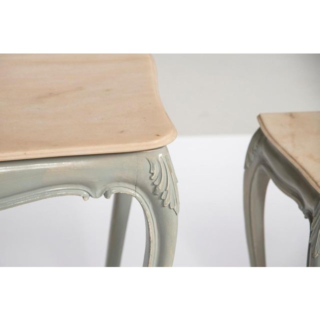 Vintage Dressing Table with Distressed Finish, 1970s, Set of 4 For Sale - Image 9 of 18