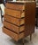 Brown Vintage Teak Chest With Five Drawers For Sale - Image 8 of 10