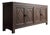 Vintage French Oak Brutalist Sideboard, 1970s For Sale