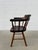 Wood Vintage Windsor Inspired Pub Style Captain’s Chair For Sale - Image 7 of 15