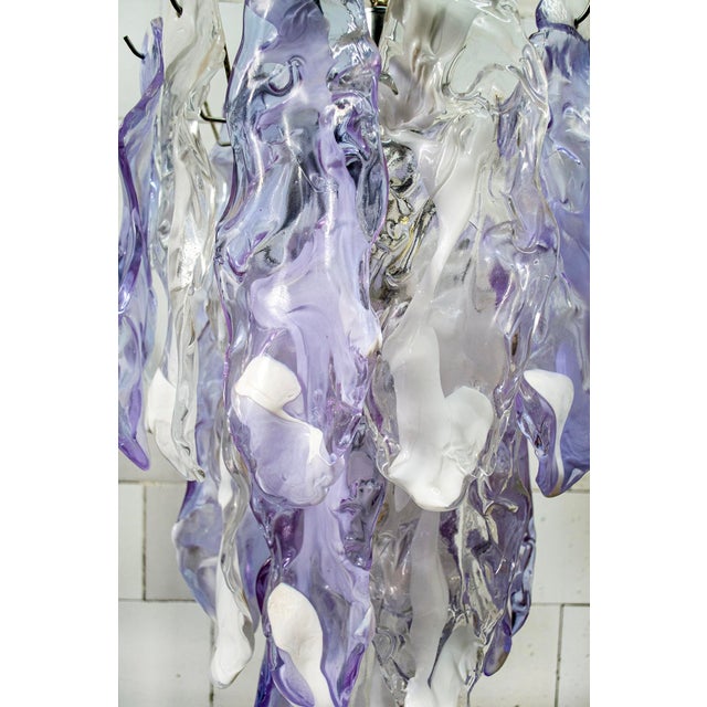 Italian Murano Glass Pendant Lamp from Mazzega, 1970s For Sale - Image 6 of 8