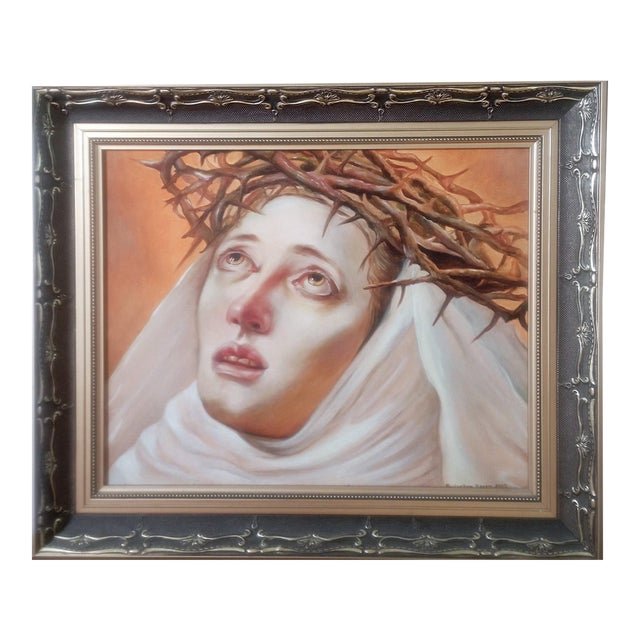 Zoriana Pavlyshyn Magdalena — Original Oil Painting on Canvas Sacred Art For Sale