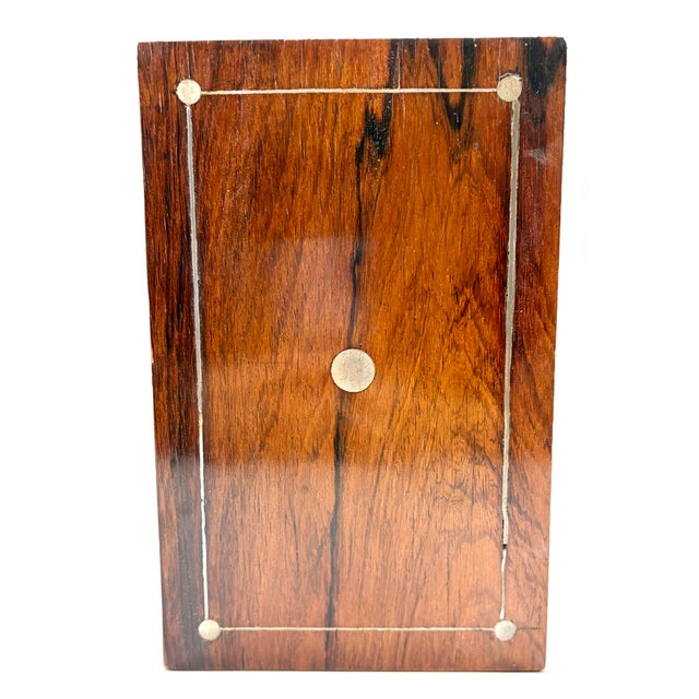 Antique 19th Century English Rosewood & Mother of Pearl Inlay Box For Sale - Image 13 of 15