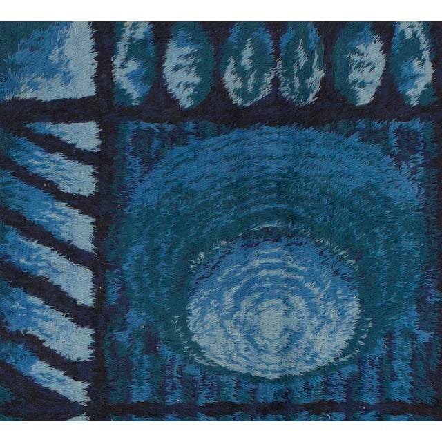 Mid 20th Century Vintage European Shag Wool Rug 5’6" X 7’9" For Sale - Image 5 of 5