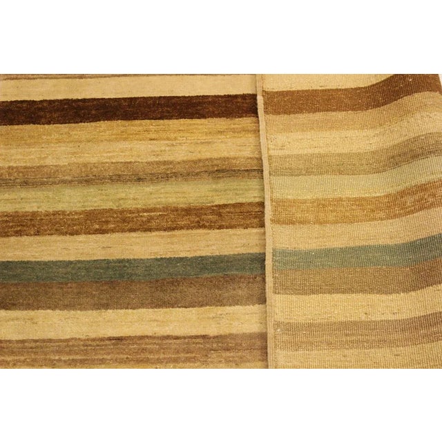 1990s Boho Chic Gabbeh Red/Green Wool Area Rug -3'11 X 5'7 For Sale In New York - Image 6 of 8