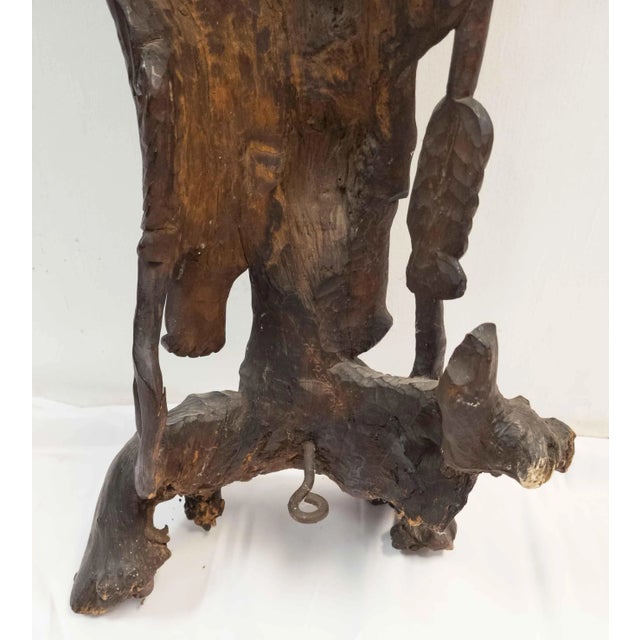Large Chinese or Japanese Carved Rootwood Sculpture For Sale - Image 9 of 13