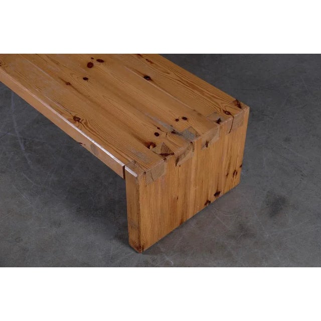 Dining Table / Bench in Pine by Roland Wilhelmsson, Sweden, 1973 For Sale - Image 3 of 10