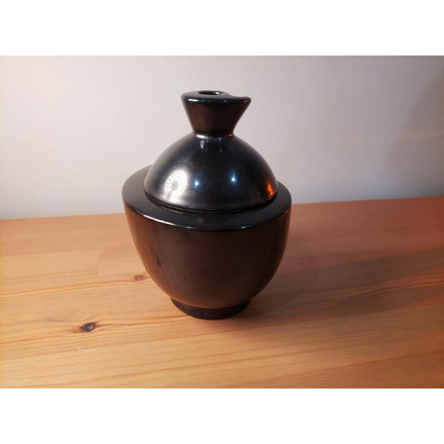 Art Deco Stoneware Tobacco Pot France C. 1920s For Sale - Image 4 of 7