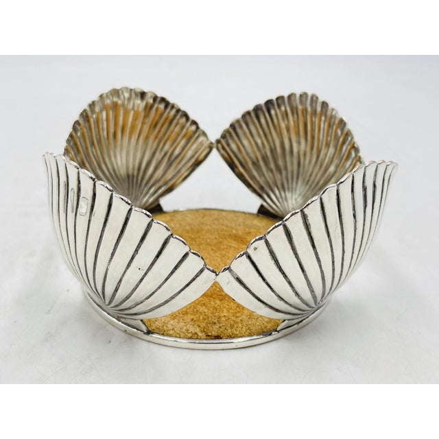 Vintage Shell Shaped Wine Bottle Coaster by Emilia Castillo, Mexico 1980's For Sale In Los Angeles - Image 6 of 13