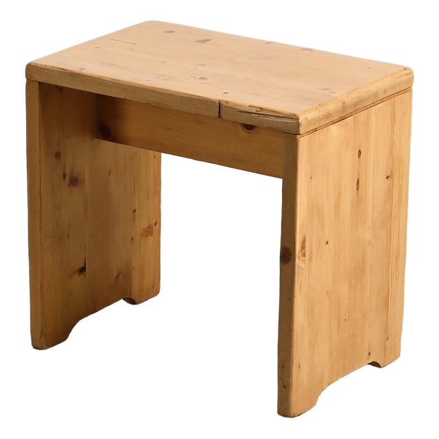 Pine Stool from Les Arcs, 1970s For Sale