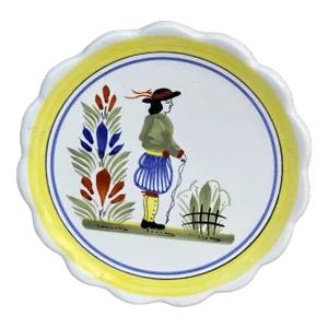 French Miniature Quimper Plate, Circa 1950