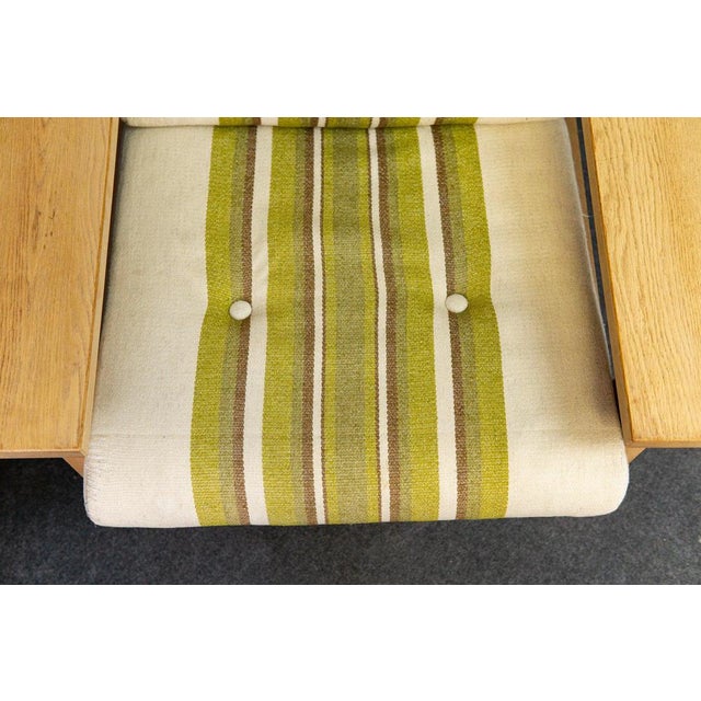 Set of Mid-Century Armchairs with Stripes For Sale - Image 4 of 10