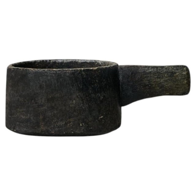 Antique Rustic Swedish Stone Pot in Soapstone For Sale - Image 6 of 6