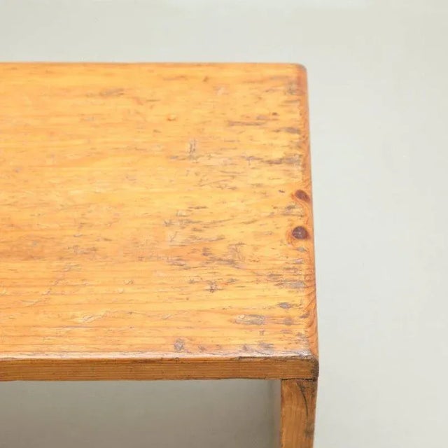 Vintage Les Arcs Stool by Charlotte Perriand For Sale - Image 6 of 10