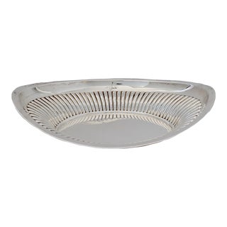 Early 1900s Glenn Line Shipping Co. Silver-Plate Bread Bowl For Sale