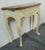 French Louis XV Style Carved Cherry Cream Console Table For Sale - Image 3 of 7