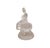 White Crystal Glass Liuli Pate-De-Verre Kwan Yin Bodhisattva on Elephant Statue For Sale - Image 12 of 13