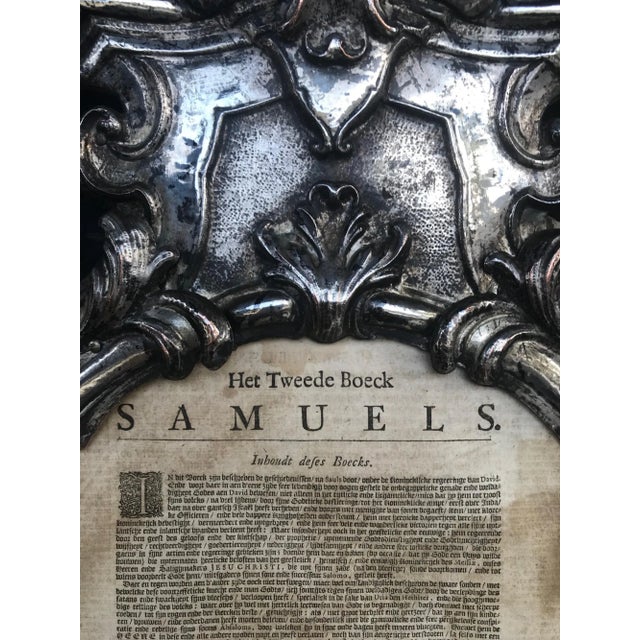 18th Century 18th Century Repousse Baroque Ecclesiastical Carta Gloria For Sale - Image 5 of 13