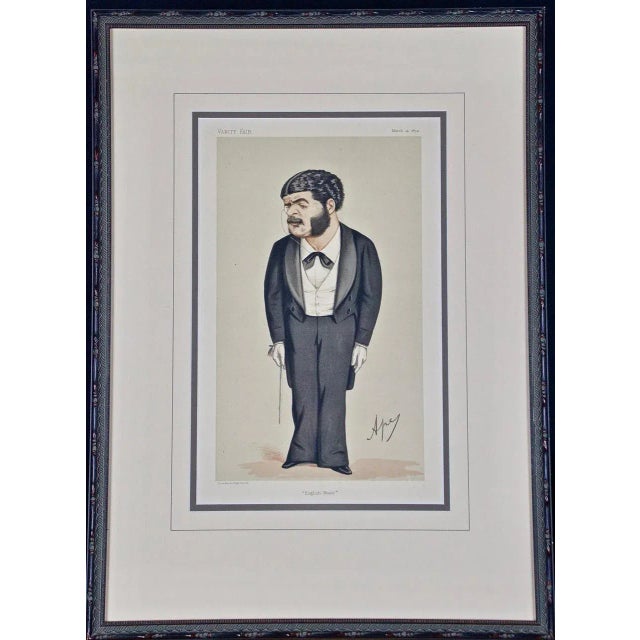 This is a pair of Vanity Fair color chromolithograph caricatures of the famous and beloved English musical composers and...
