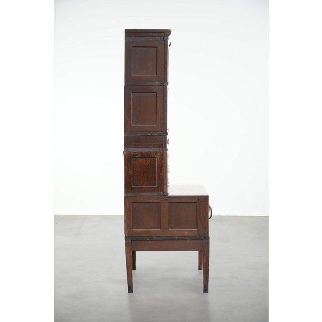 Unique and very original 19th-century Wernicke globe modular notary/office/apothecary cabinet. It consists of 7 sections,...
