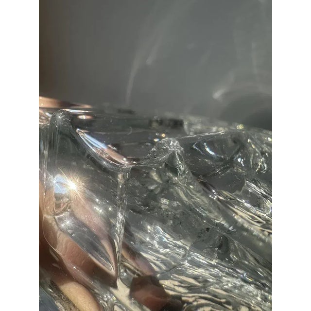 Vintage Modernist Vase in Crystal Shape, 1970s For Sale - Image 11 of 13